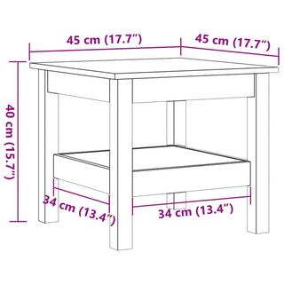 VidaXL Couchtisch kiefernholz  