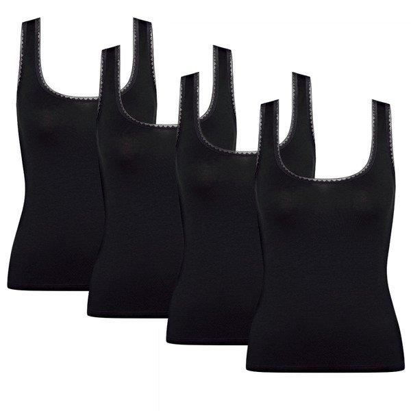 Image of 4er Pack Go - Tanktop - Unterhemd Damen Schwarz S
