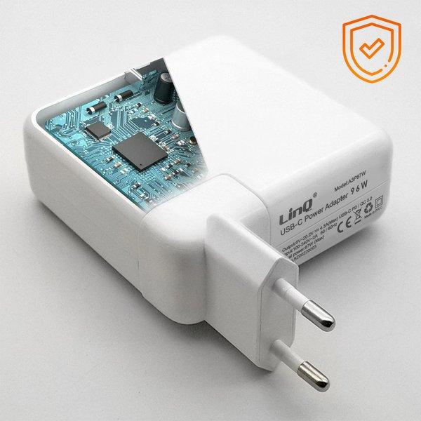 Avizar  USB-C 96W Ladegerät mit Kabel LinQ Weiß 