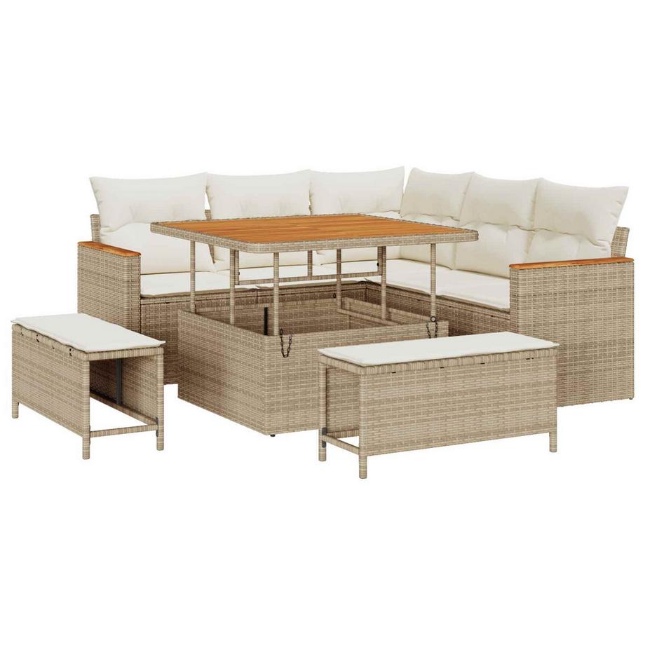 Divano da giardino Polyrattan