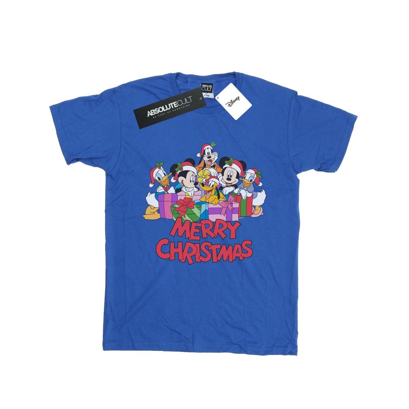 Image of Mickey Mouse And Friends Christmas Tshirt Damen Königsblau XXL