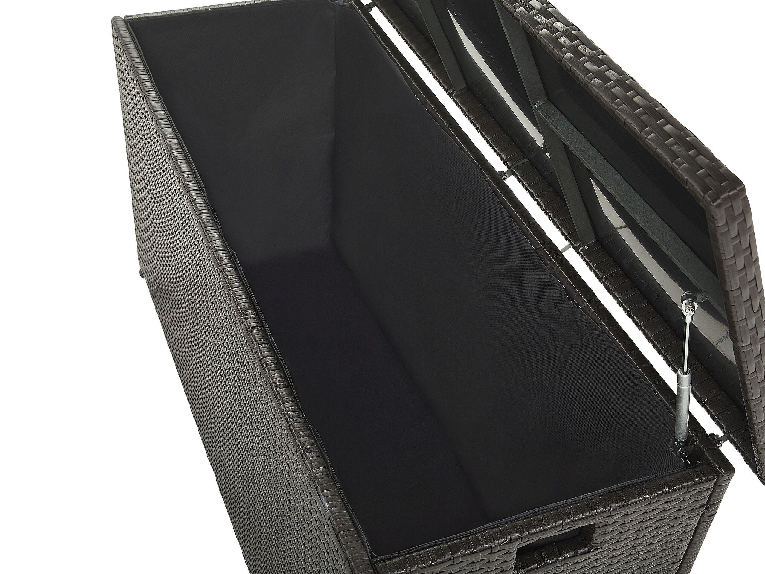 Beliani Aufbewahrungsbox aus PE Rattan Boho MODENA  