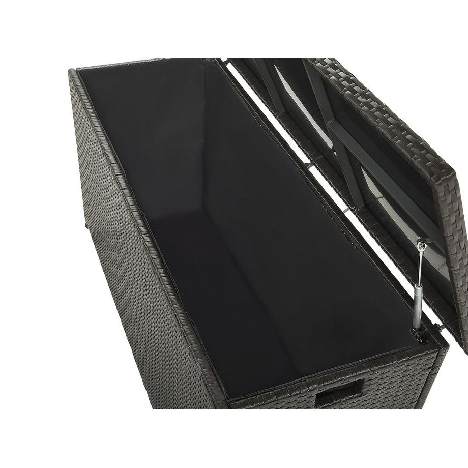 Beliani Aufbewahrungsbox aus PE Rattan Boho MODENA  