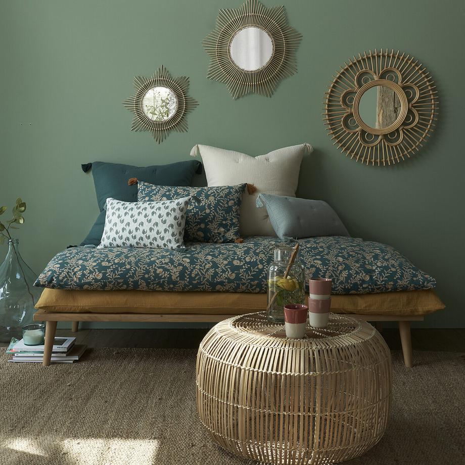 La Redoute Intérieurs Housse de coussin matelassée gaze de coton  