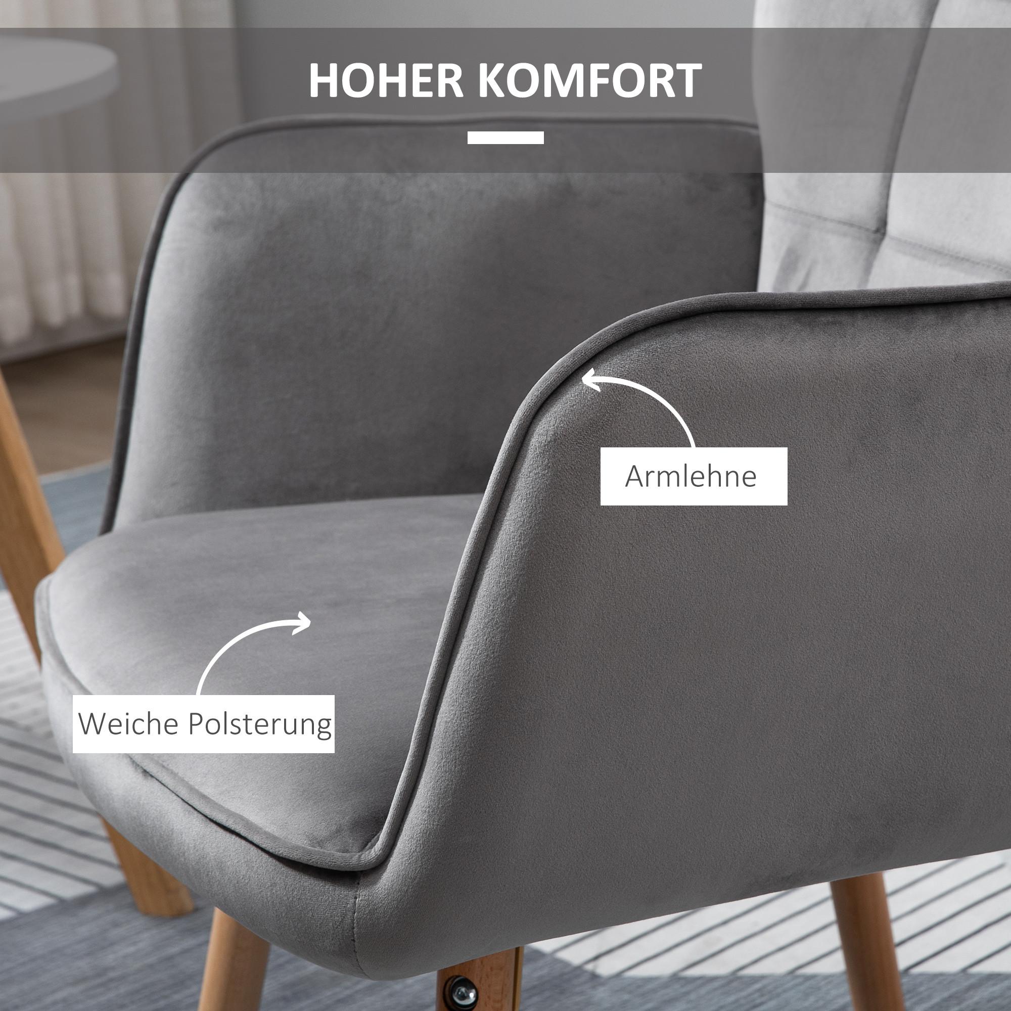 HOMCOM Chaise de salon  