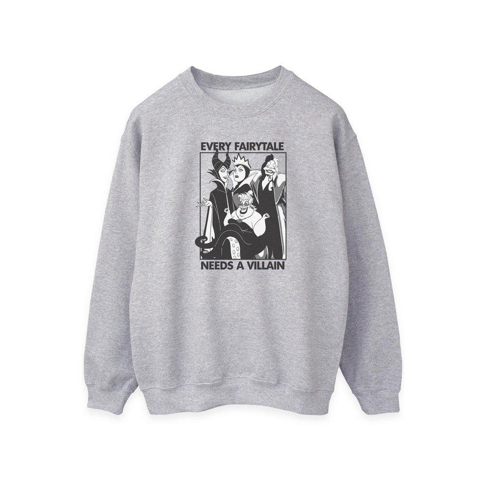 Image of Every Fairy Tale Needs A Villain Sweatshirt Damen Grau XXL