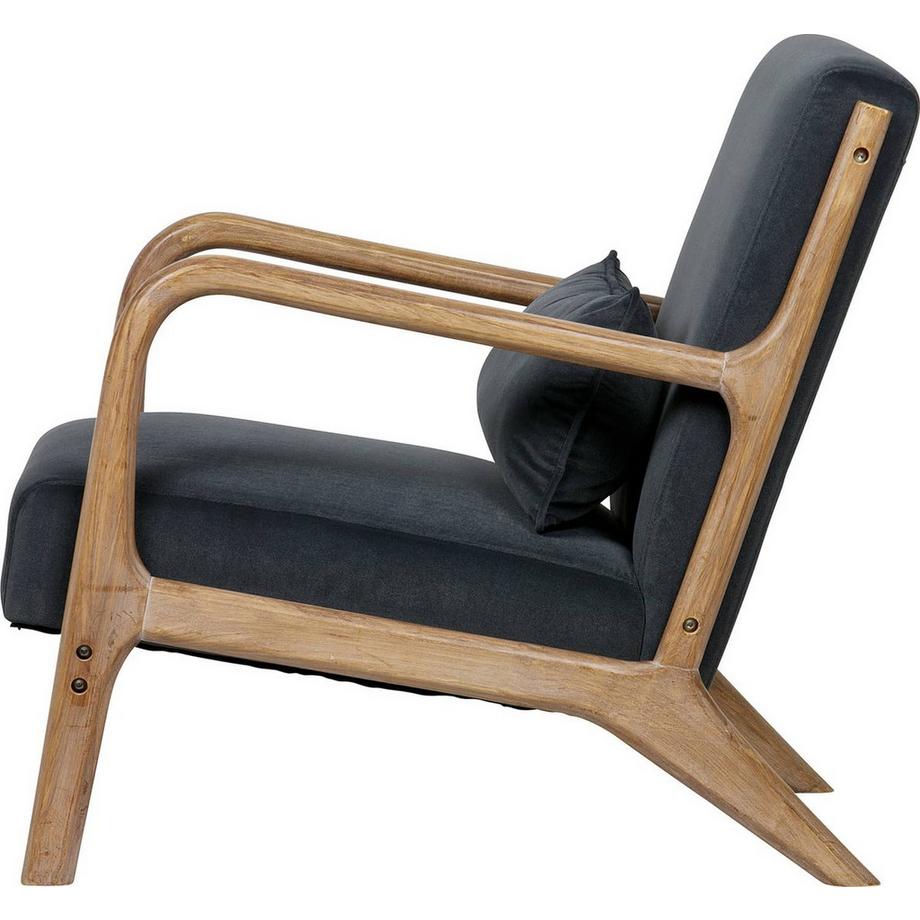 mutoni Sessel Mark Velvet Antrazit  