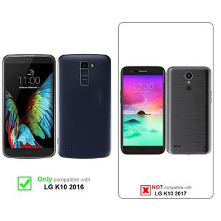 Cadorabo  Housse compatible avec LG K10 2016 - Coque de protection avec fermeture magnétique, fonction de support et compartiment pour carte 