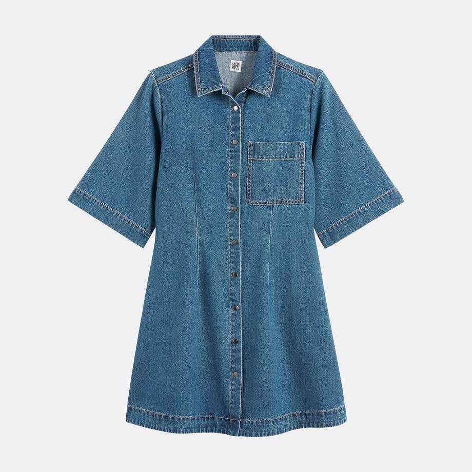 La Redoute Collections Robe évasée en jean  