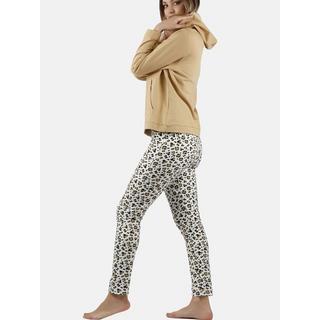 Admas  Completo pigiama pantaloni con cappuccio top Minnie Leopardo Disney 