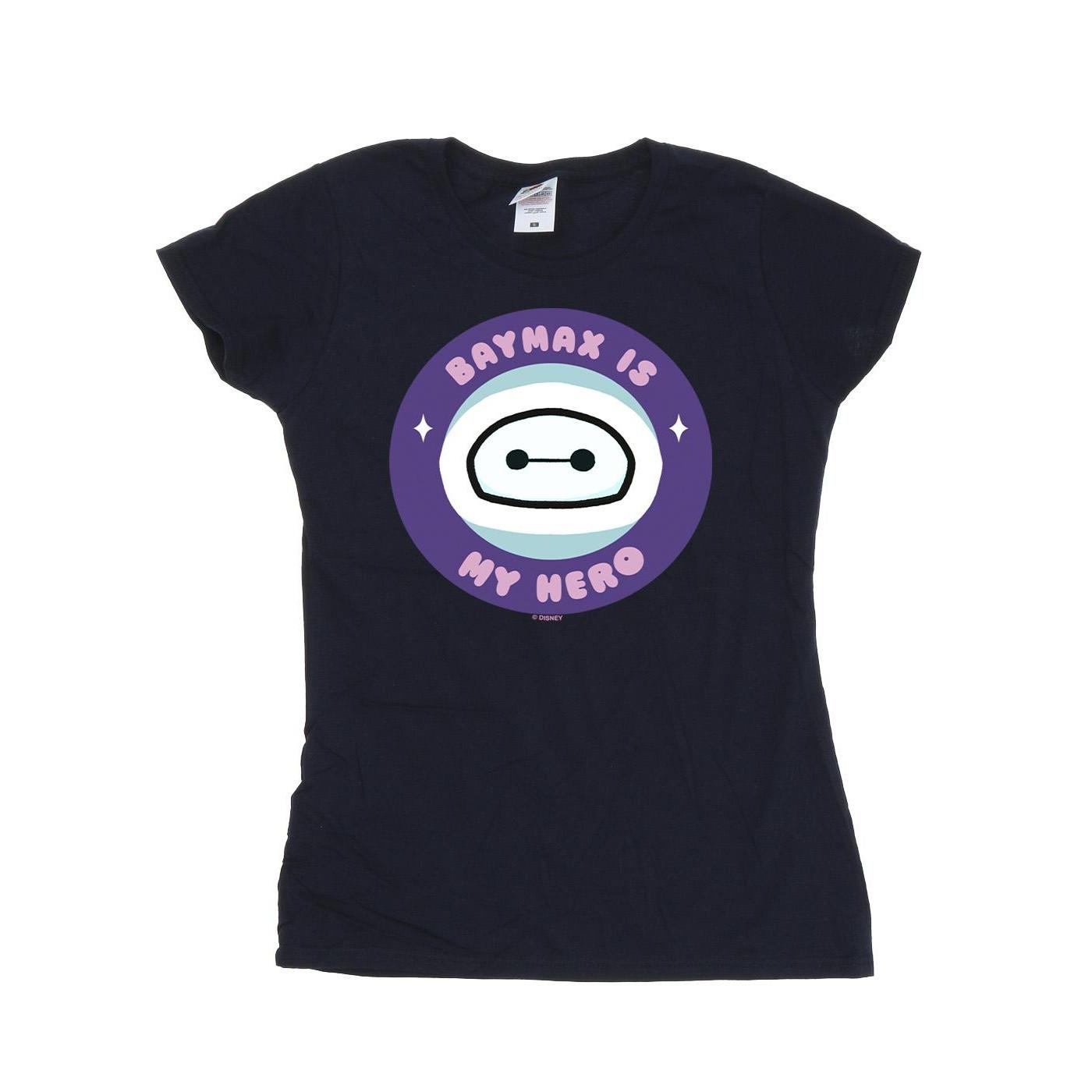 Image of Big Hero 6 Baymax My Hero Pocket Tshirt Damen Marine L
