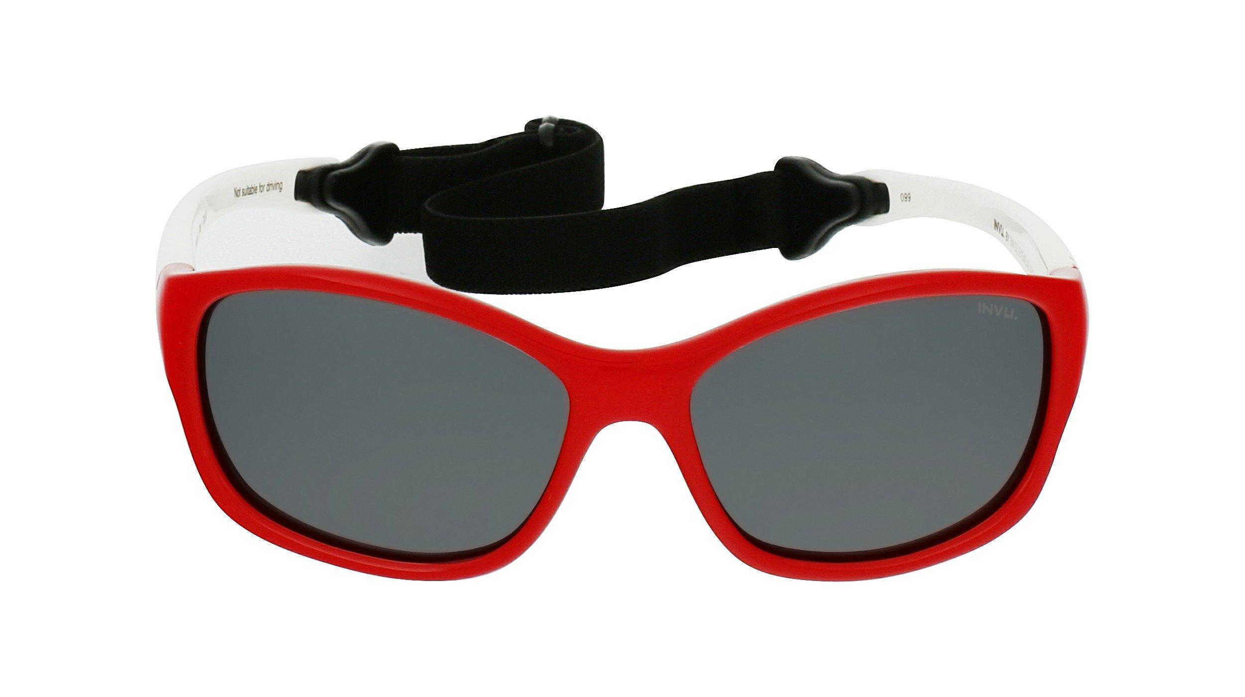 Image of Polarisierte Kinder Sonnenbrille Mit Etui Unisex Erdbeere ONE SIZE