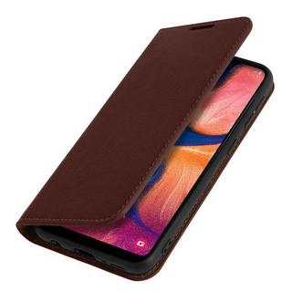 Avizar  Cover Echtleder Galaxy A20e Braun 