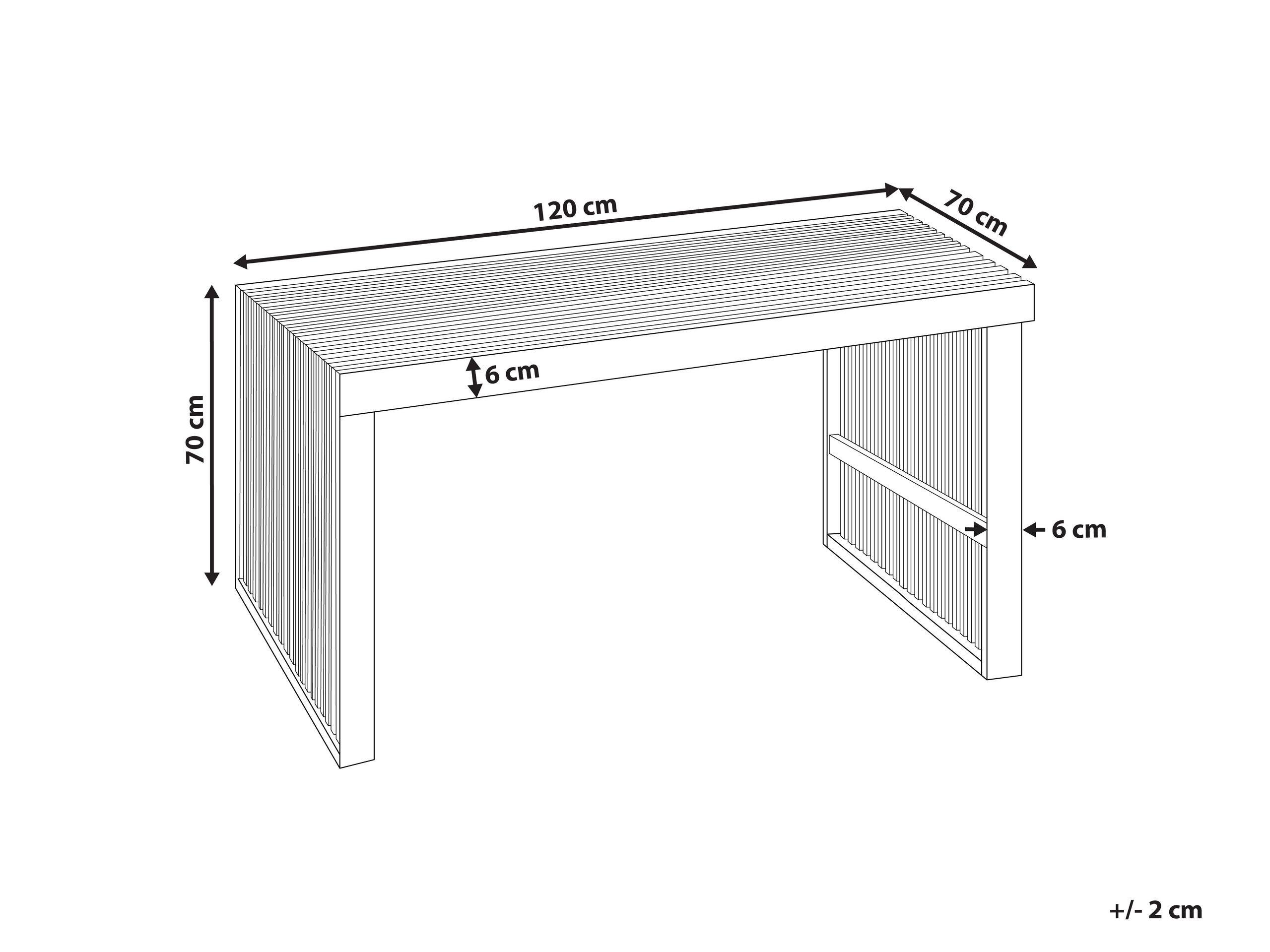 Beliani Table de jardin en Acacia Moderne BELLANO  