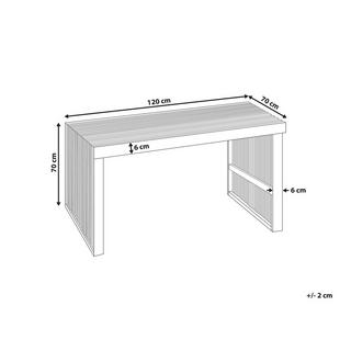 Beliani Table de jardin en Acacia Rustique BELLANO  