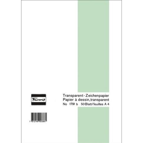 Favorit FAVORIT Transparentpapier A4 1791 B 60/65g 50 Blatt  