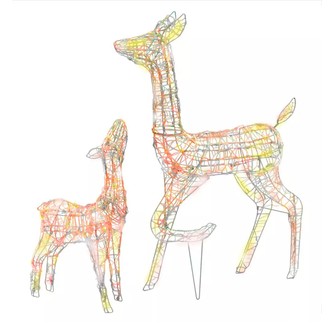 VidaXL - Famille de rennes, One Size, Multicolor
