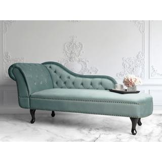 Beliani Chaise longue versione sinistra en Velluto Glamour NIMES  