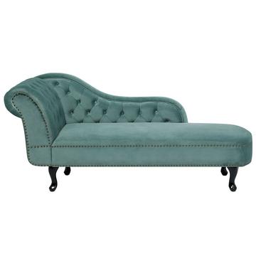 Chaise longue versione sinistra en Velluto Glamour NIMES