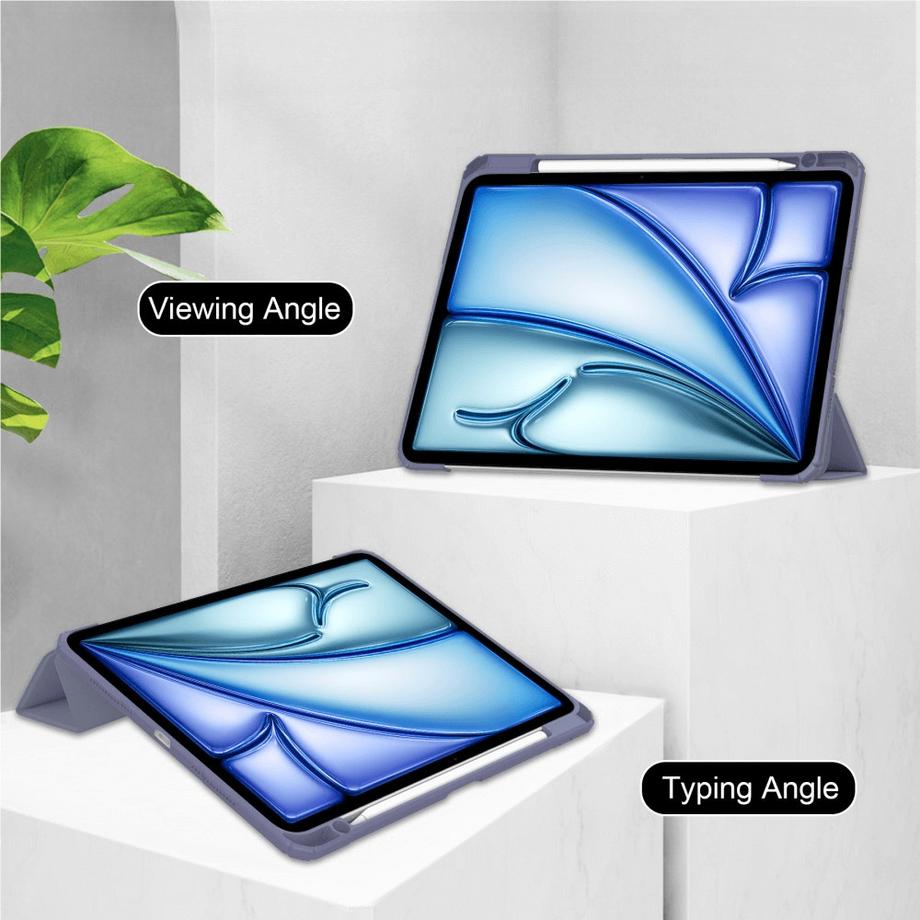 Cover-Discount  iPad Air 13 (M2 / M3) - Custodia protettiva per tablet in acrilico con bordo rialzato 