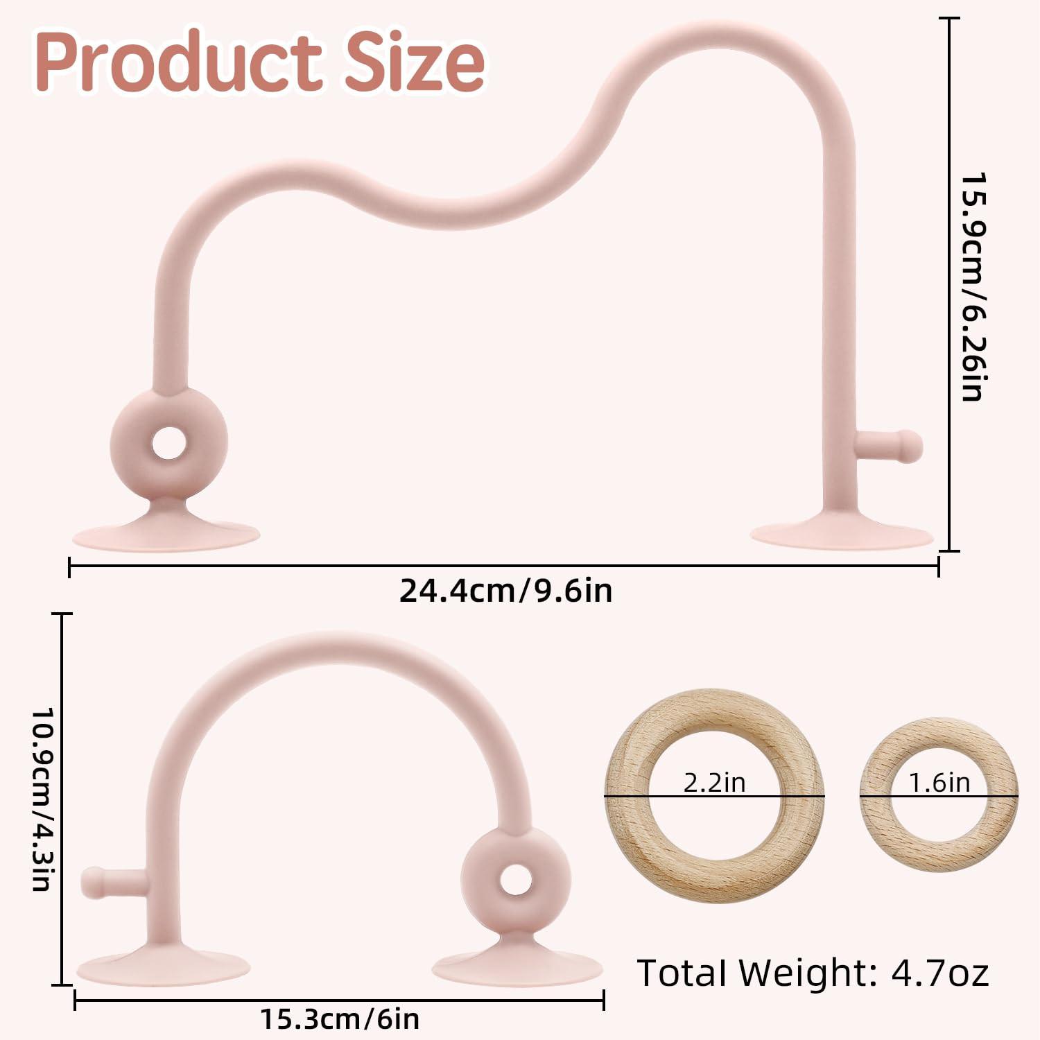 Activity-board  Beißring Babyspielzeug, Hochstuhl Silikon Beißspielzeug mit Saugnapf 