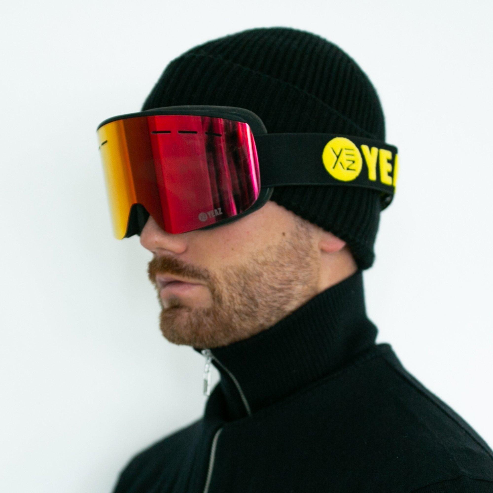 YEAZ  RISE Masque de ski / snowboard noir 