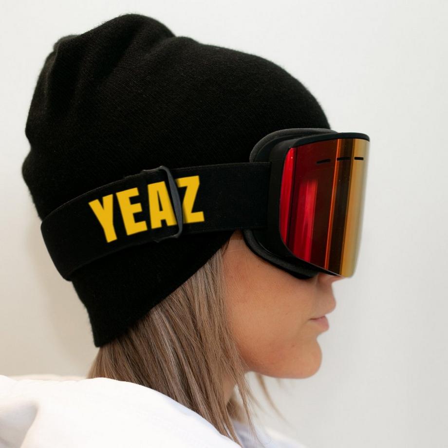 YEAZ  RISE Masque de ski / snowboard noir 
