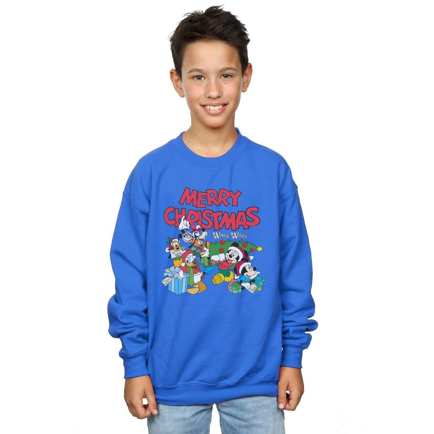 Disney  Mickey Mouse And FriendsWinter Wishes Sweatshirt 