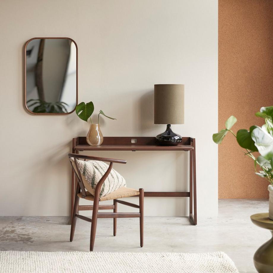 Tikamoon Scrivania pieghevole in teak massello scuro Philip  