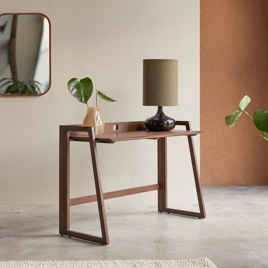 Tikamoon Scrivania pieghevole in teak massello scuro Philip  