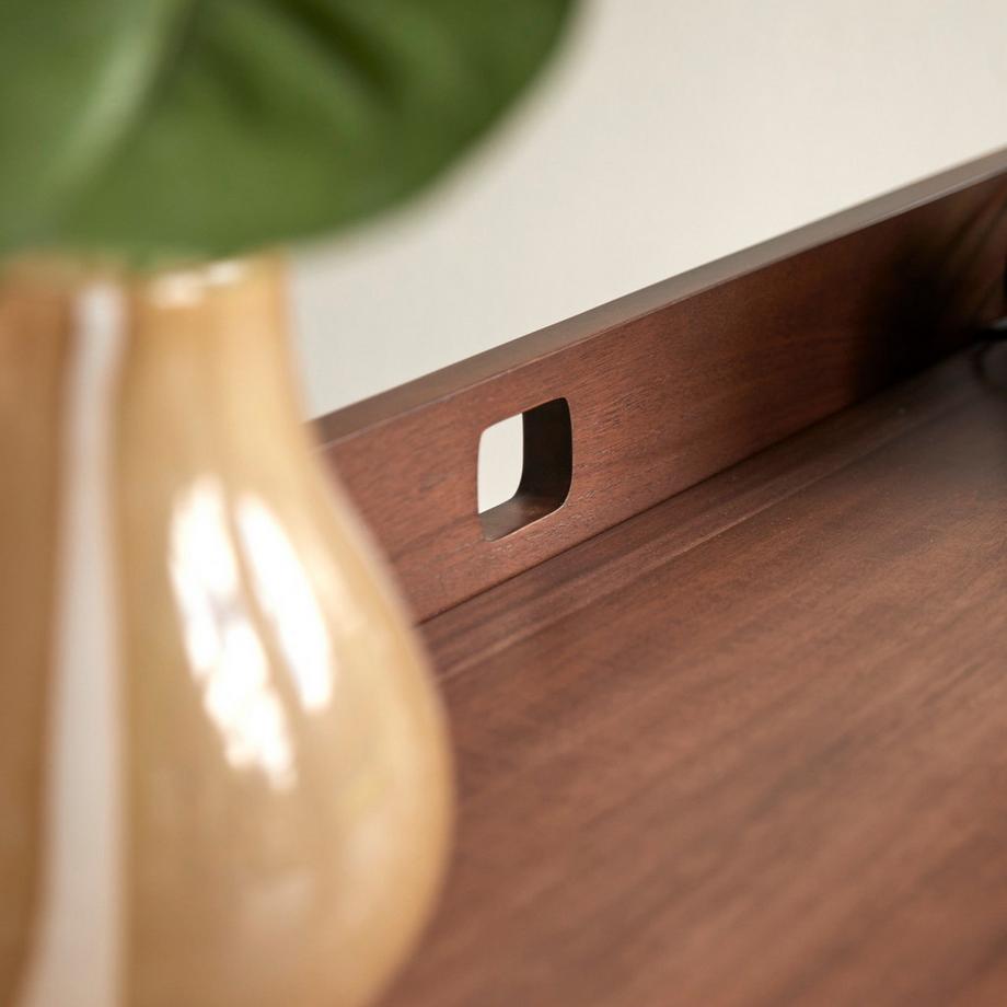 Tikamoon Scrivania pieghevole in teak massello scuro Philip  