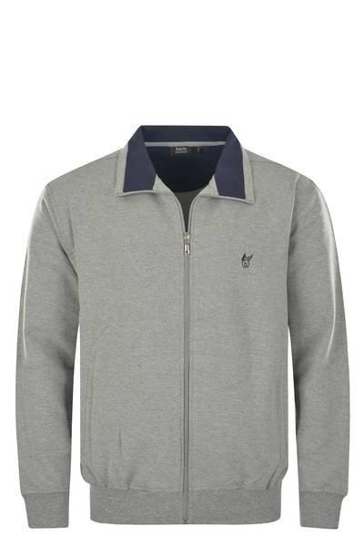 Image of Sweatjacke Bequem Sitzend Herren Grau M