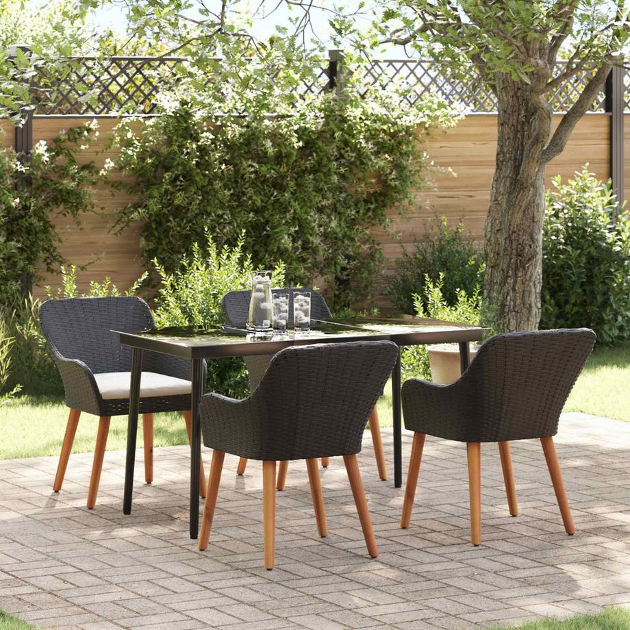 VidaXL Set da Pranzo per Giardino Polyrattan  