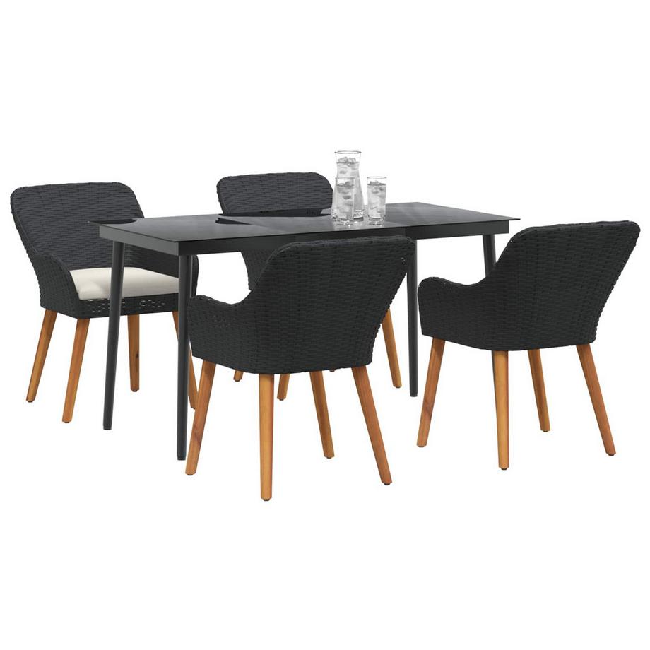 VidaXL Set da Pranzo per Giardino Polyrattan  