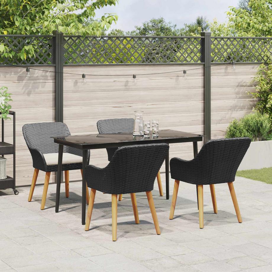 VidaXL Set da Pranzo per Giardino Polyrattan  
