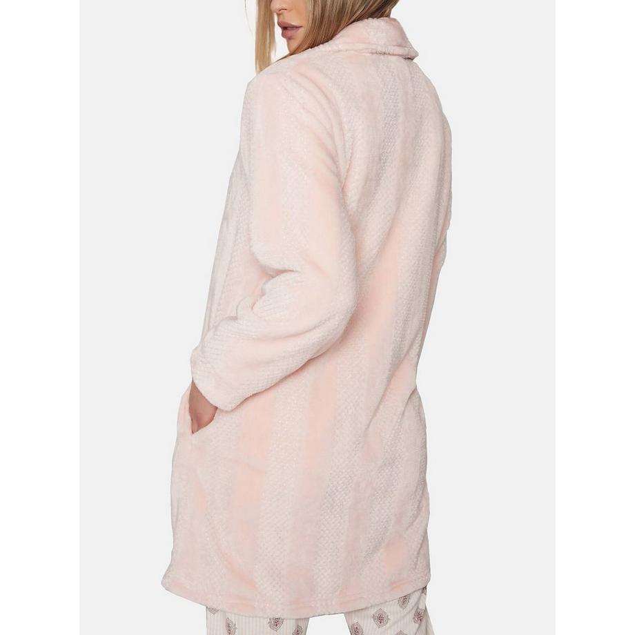 Admas Indian Scarf Robe de Chambre Polaire Boutonnée  