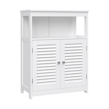 Eleganterer Badezimmerschrank mit Lamellentüren