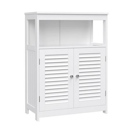 Calicosy Mobile da bagno bianco 2 ante e 1 nicchia - L60 x H80cm  