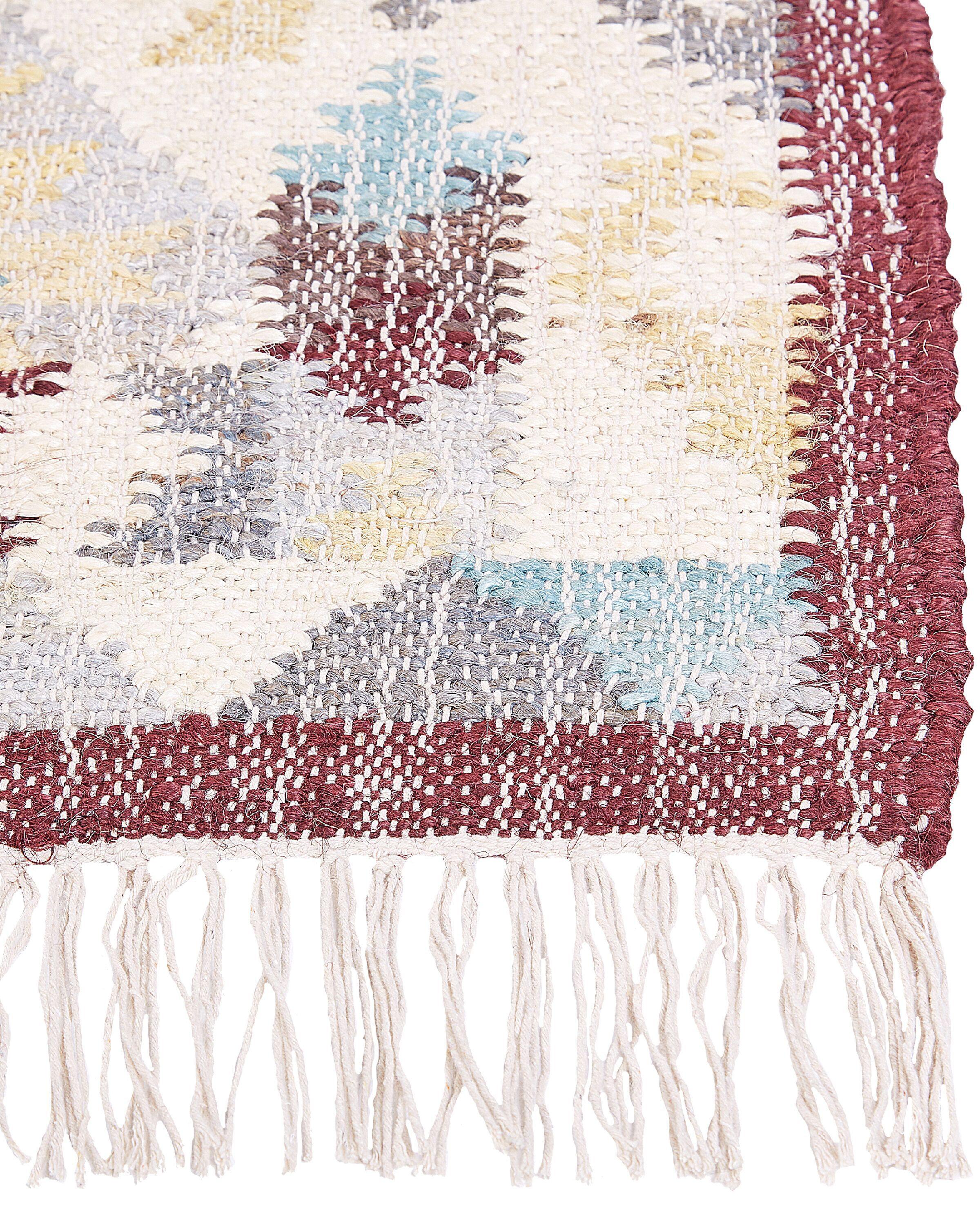 Beliani Tapis en Jute Boho FENER  