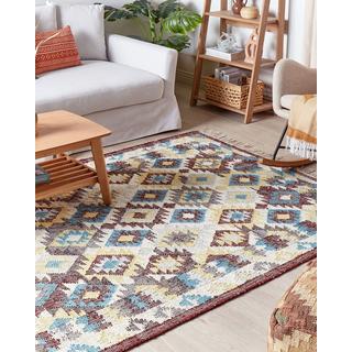 Beliani Tapis en Jute Boho FENER  