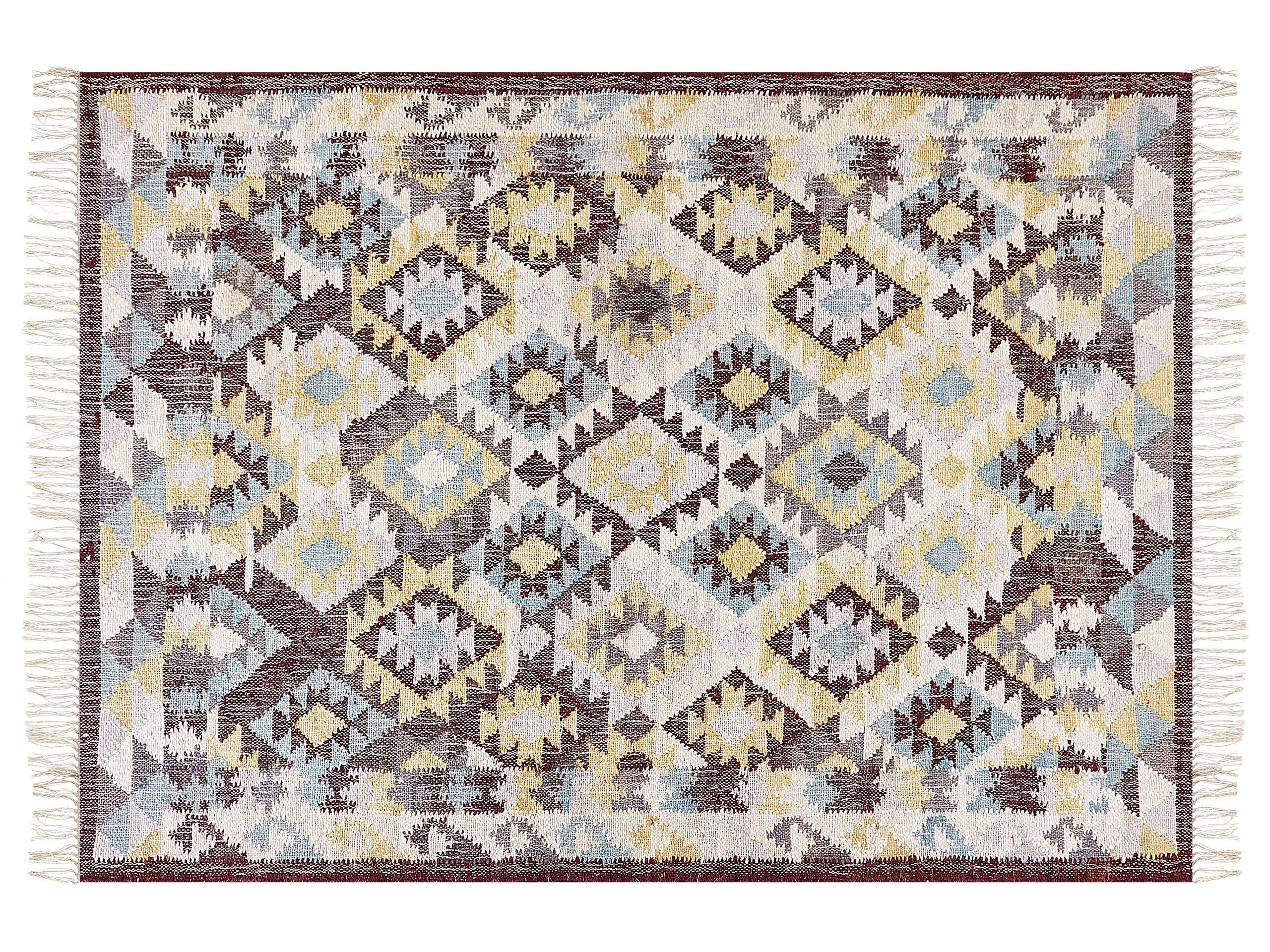 Beliani Tapis en Jute Boho FENER  