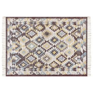 Beliani Tapis en Jute Boho FENER  