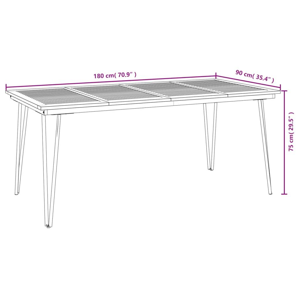 VidaXL Gartentisch akazienholz  