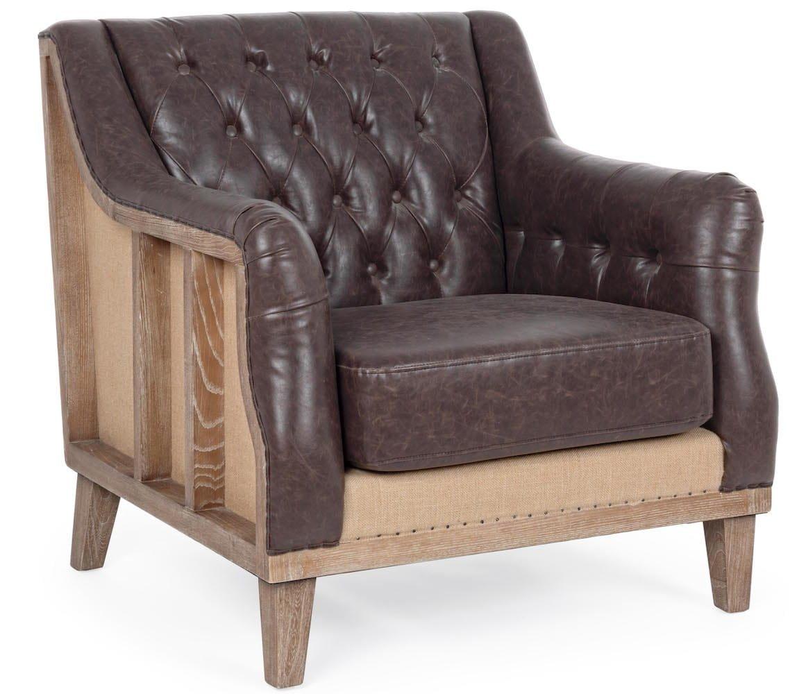 mutoni Fauteuil Raymond marron  