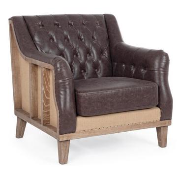 Fauteuil Raymond marron