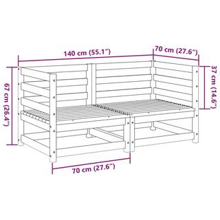 VidaXL Garten sofagarnitur kiefernholz  