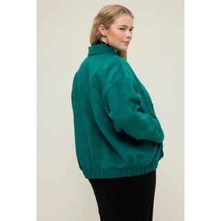 Studio Untold  Blouson, oversized, lainage, encolure style veste Teddy, ourlet élastique 