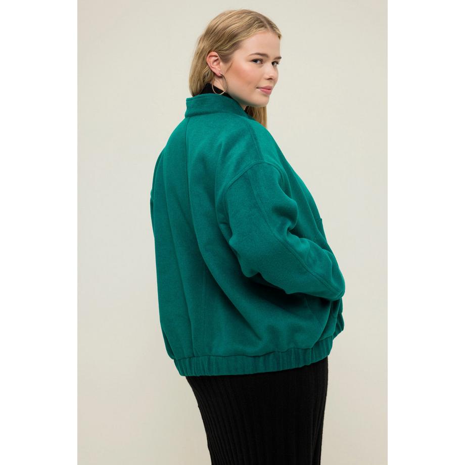 Studio Untold Blouson Oversized Effet Laine Col Teddy  