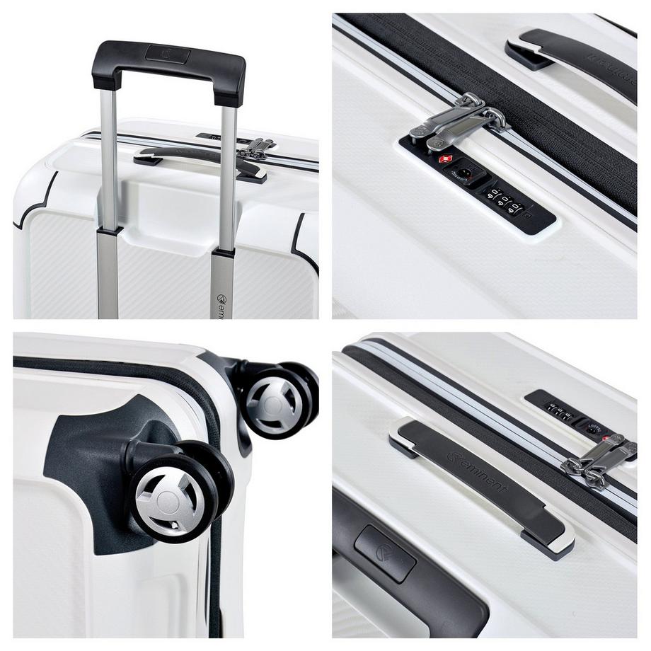 EMINENT  Aegis Expandable Set de Valises 4 Roues Blanc 