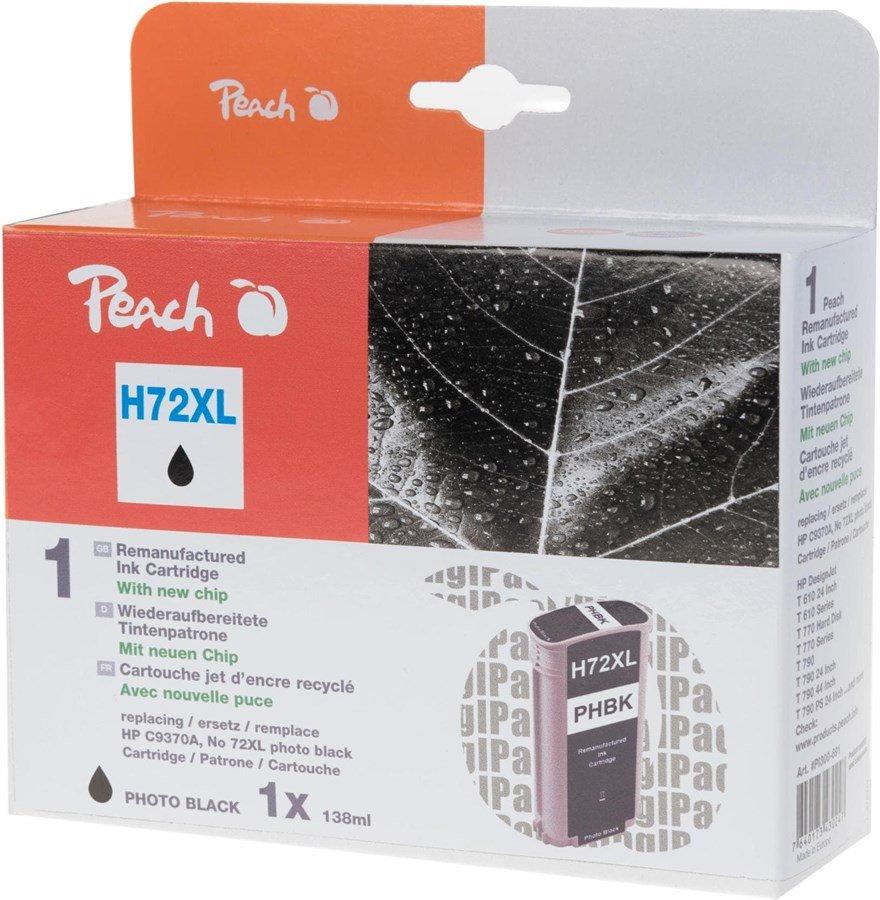 Peach  Tinte HP C9370A, 72XL photo black Plottertinte, 138ml 